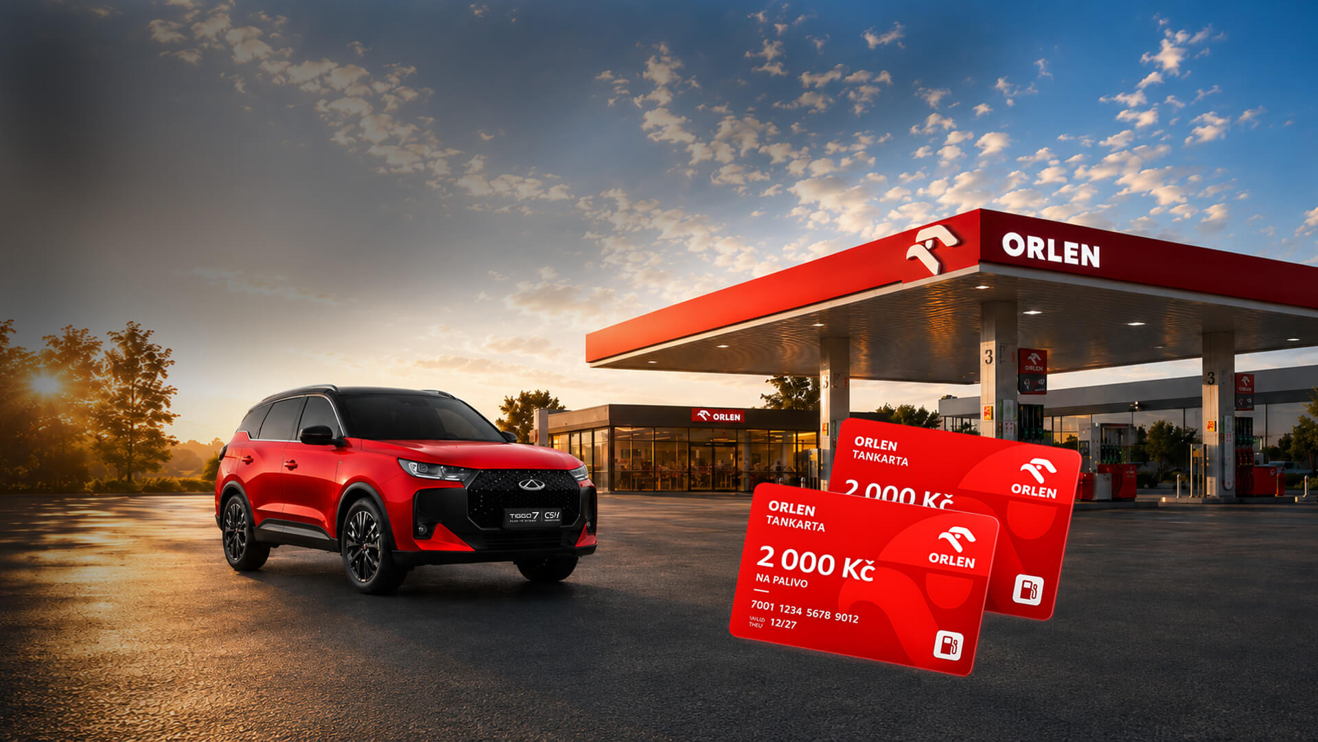 S CHERY až 4000 Kč na palivo